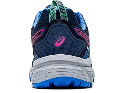 ASICS Women's Gel-Venture 7 Running Shoes, 8, Peacoat/HOT Pink