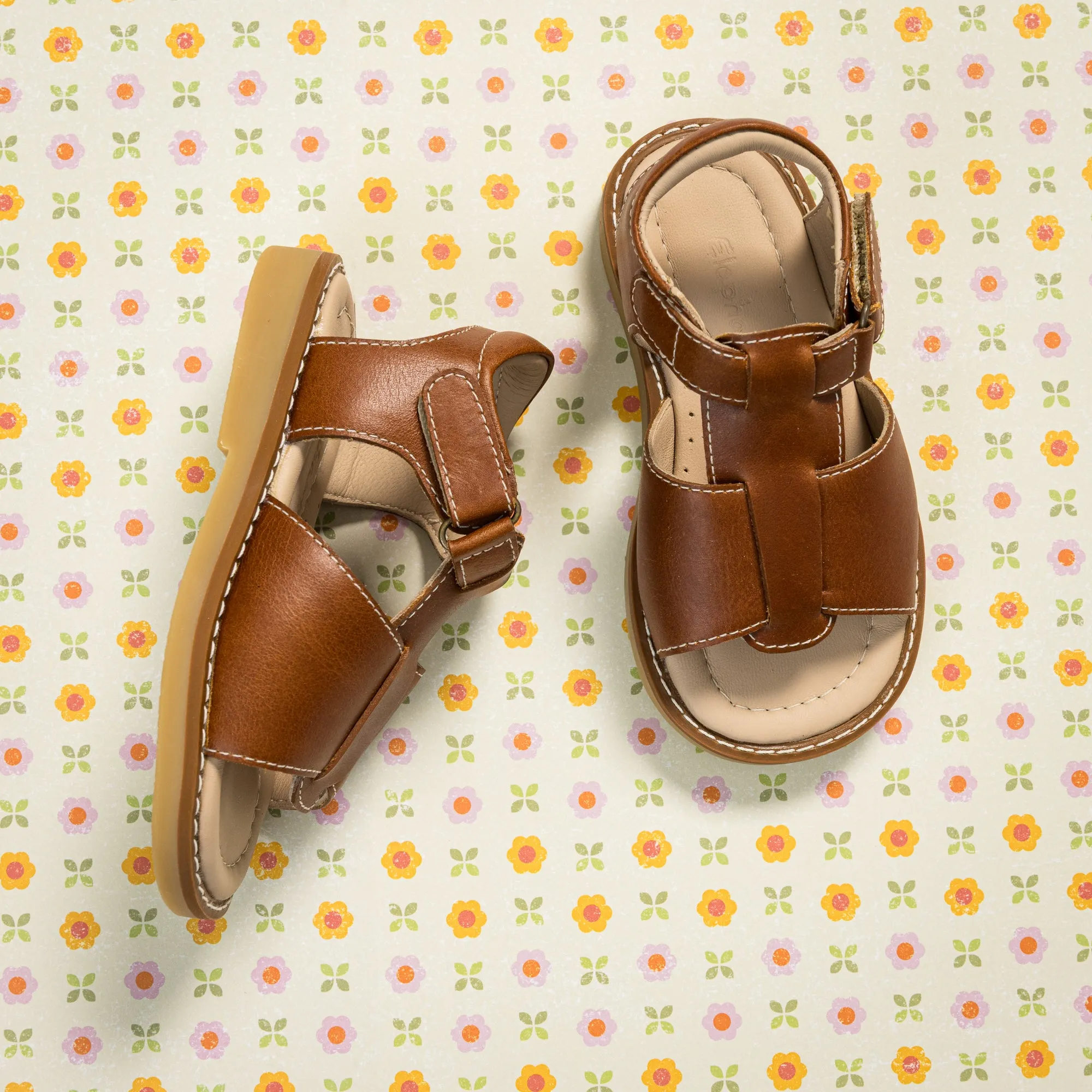 Boy Sandal Natural Brown