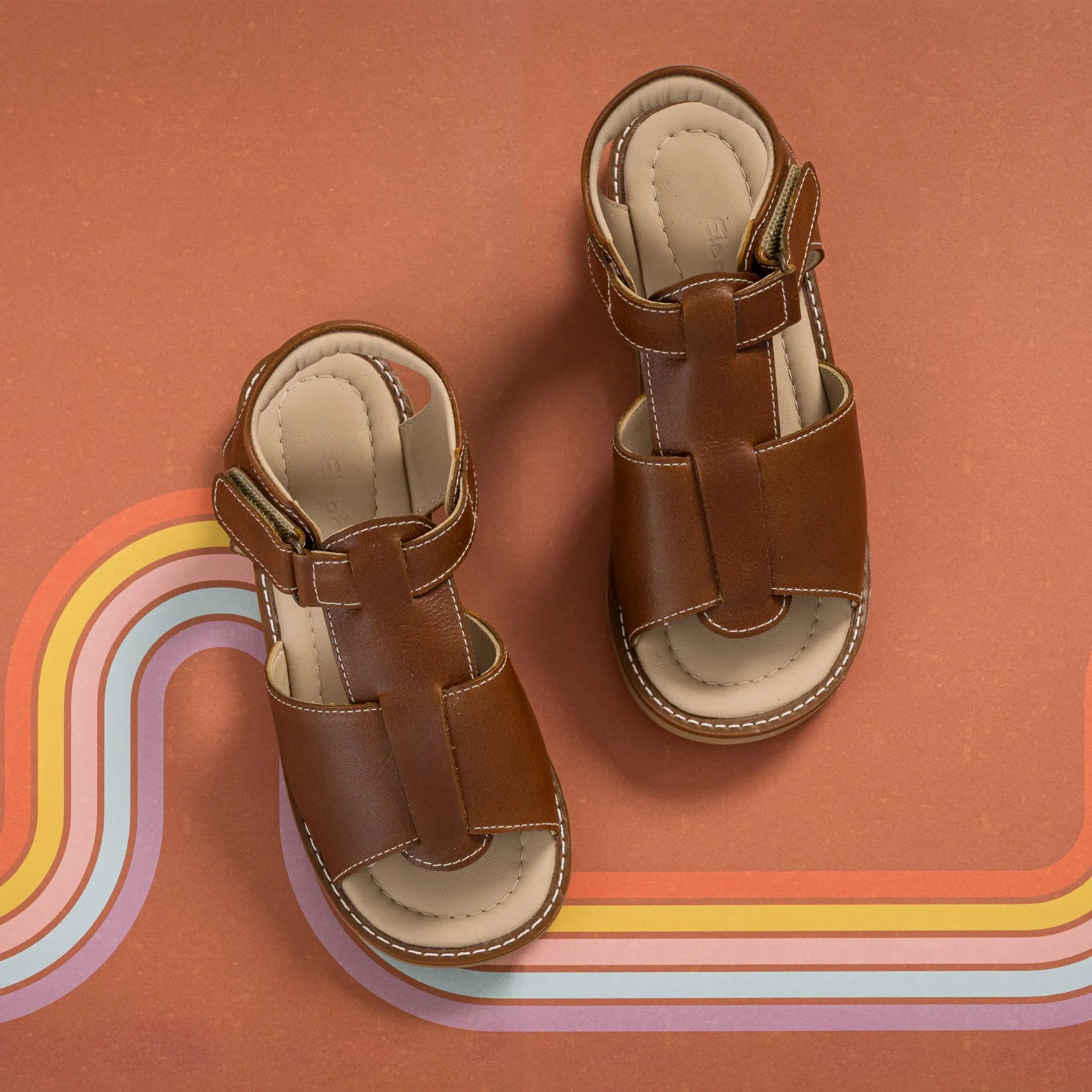 Boy Sandal Natural Brown