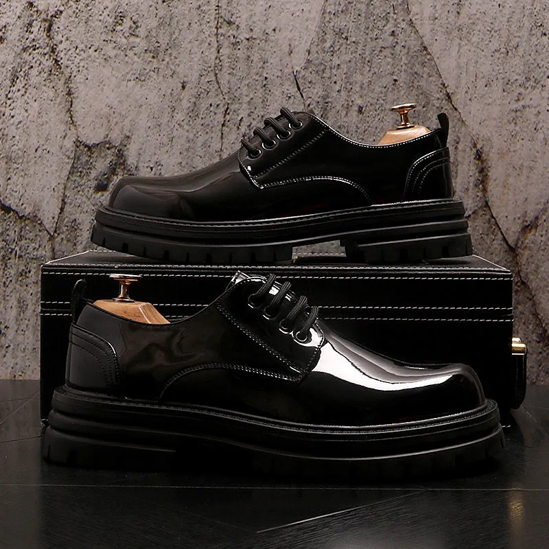 Business Dress Shoes Fall New Shiny Leather
