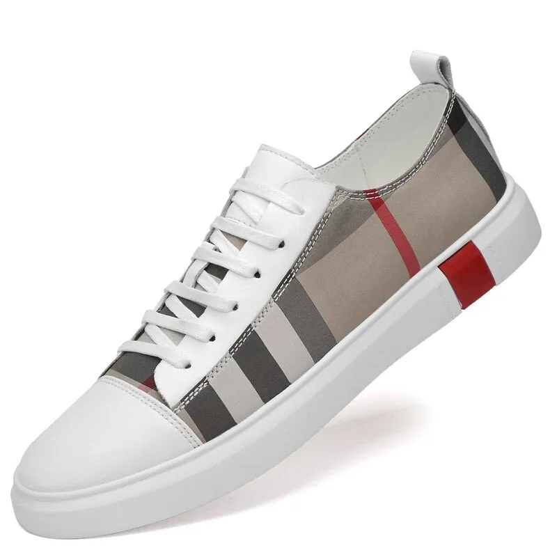 Designer Plaid Fashion Casual Luxury Sneakers