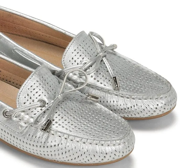 Fluchos Women's Bruni Loafers- Silver