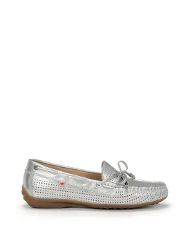 Fluchos Women's Bruni Loafers- Silver