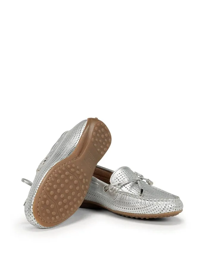 Fluchos Women's Bruni Loafers- Silver