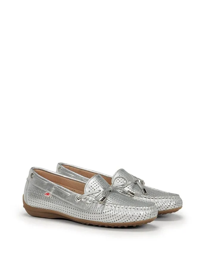 Fluchos Women's Bruni Loafers- Silver
