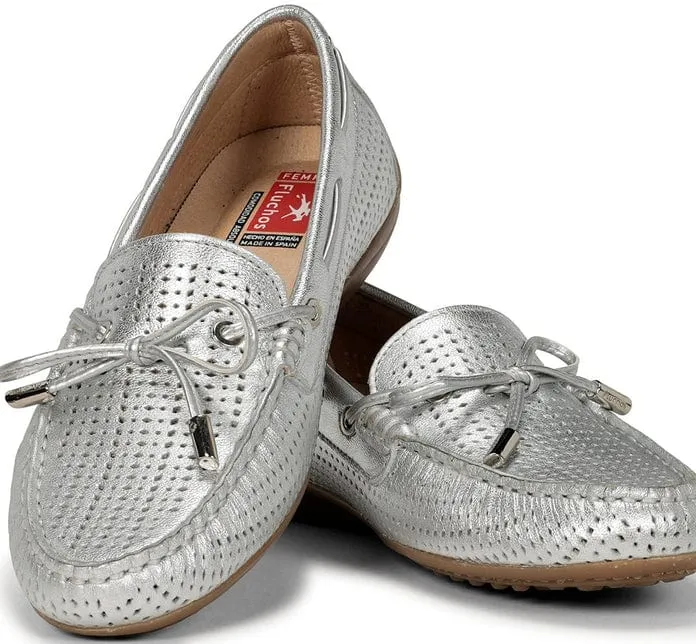 Fluchos Women's Bruni Loafers- Silver