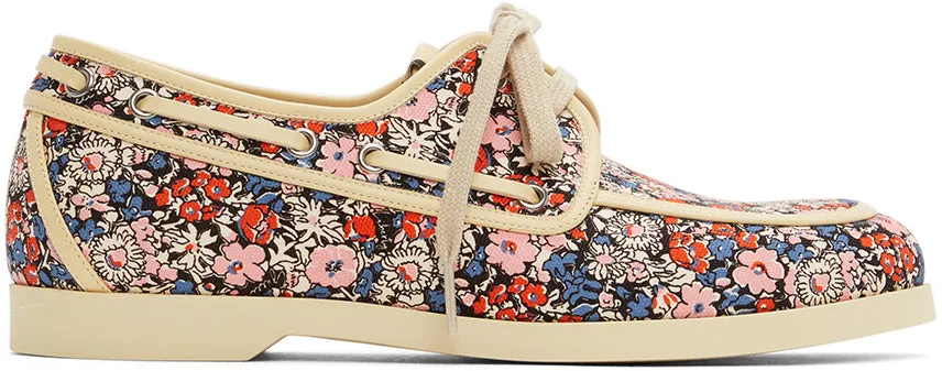 Gucci Multicolor Liberty Edition Floral Boat Shoes