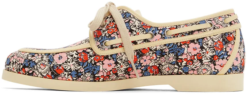 Gucci Multicolor Liberty Edition Floral Boat Shoes