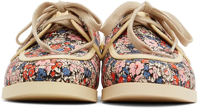 Gucci Multicolor Liberty Edition Floral Boat Shoes