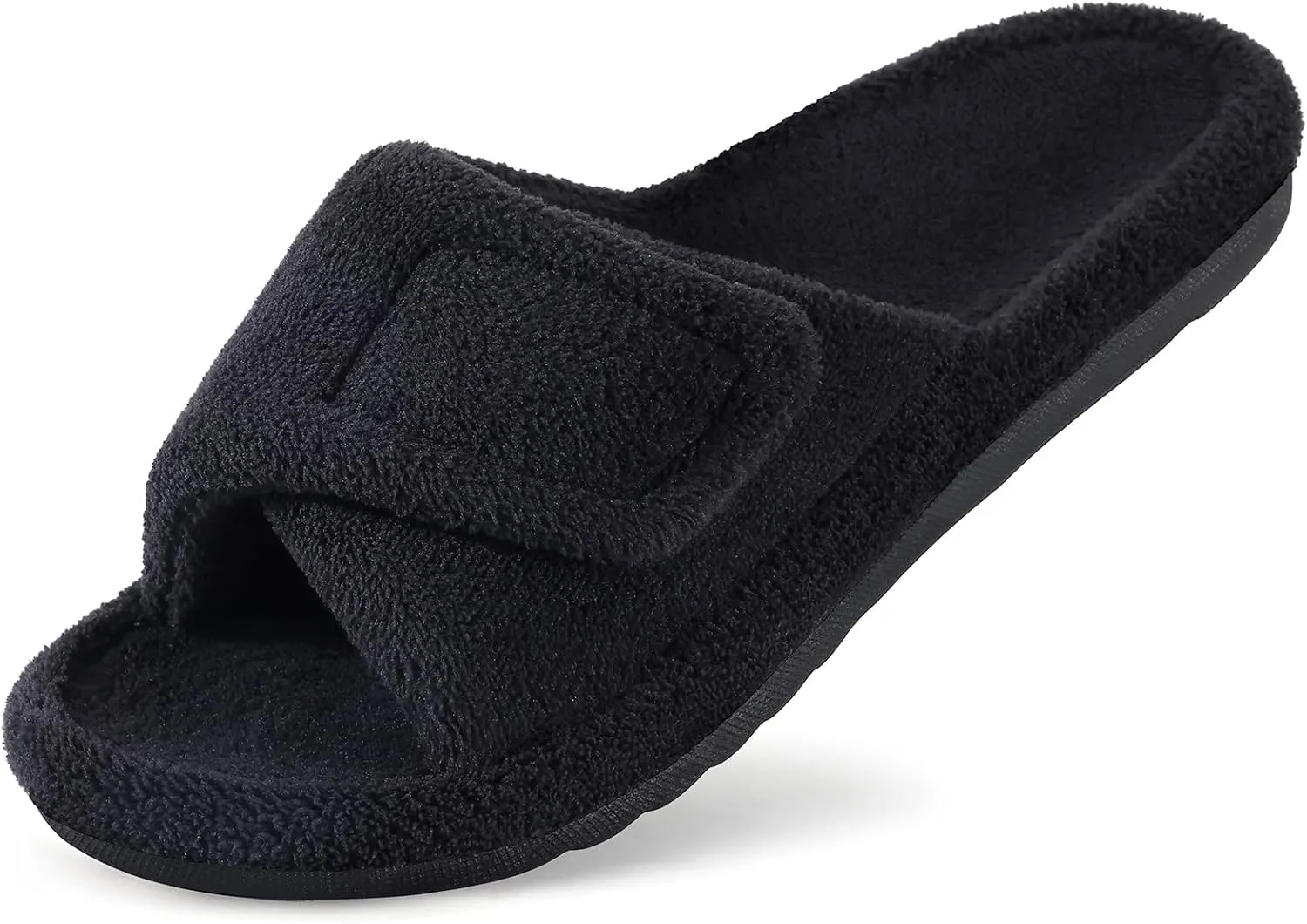Litfun Orthopedic Slippers for Women with Arch Support Adjustable Open Toe House Shoes for Plantar Fasciitis