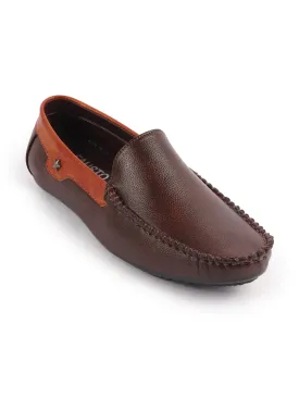 Men Tan Casual Slip-On Loafers