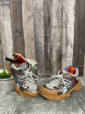 Metallic Shoes Luxury Designer Gucci, Size 8