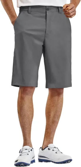 PULI Mens Golf Hiking Shorts Lightweight Casual Dress 12" Inseam Work Stretch Travel Hybrid Quick Drying with Pockets
