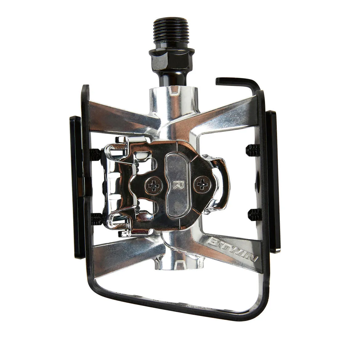 Rockrider 500 Dual Function Shimano Spd Compatible Mountain Bike Pedals