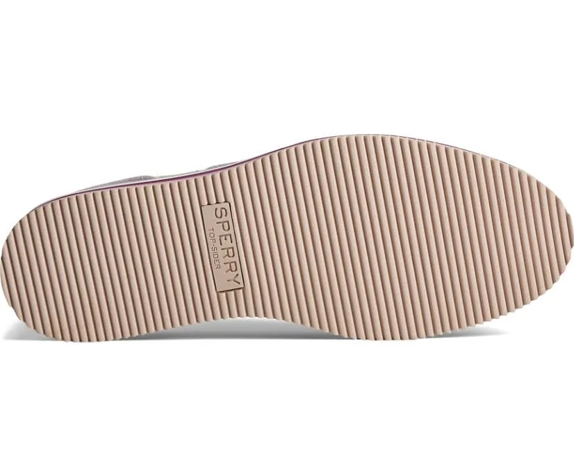 Sperry Women's 2-Eye Stacked Platform Boat Shoes- Rose/ Stripe Sole
