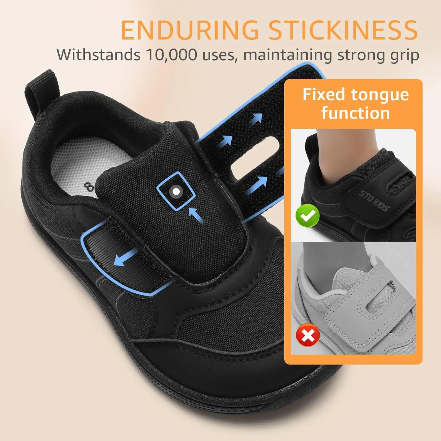 Toddler Wide Toe Box Barefoot Shoes Boys Girls Sneakers Kids Tennis Shoes Preschool Non Slip Lightweight Comfortable First Walking Shoes Running Outdoor Activities